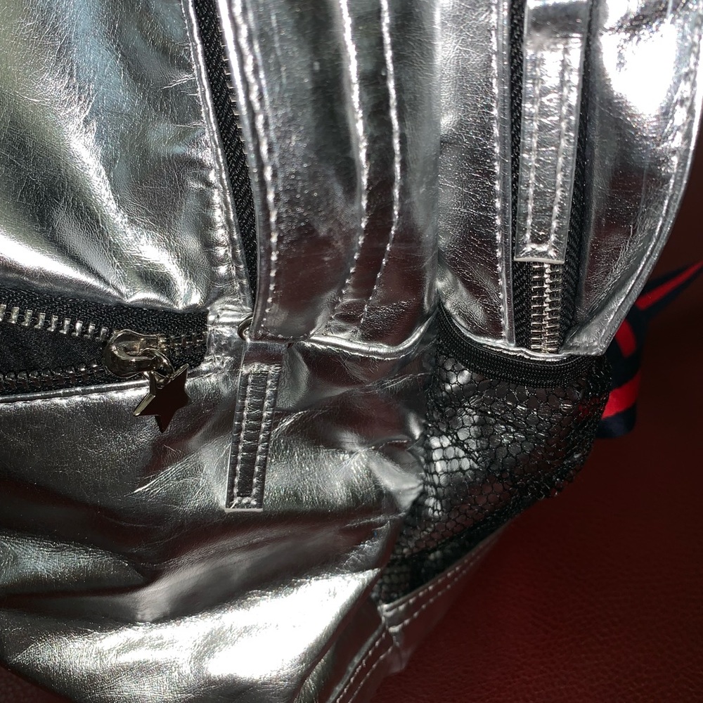 Metallic Silver Backpack - Picture 6 of 8